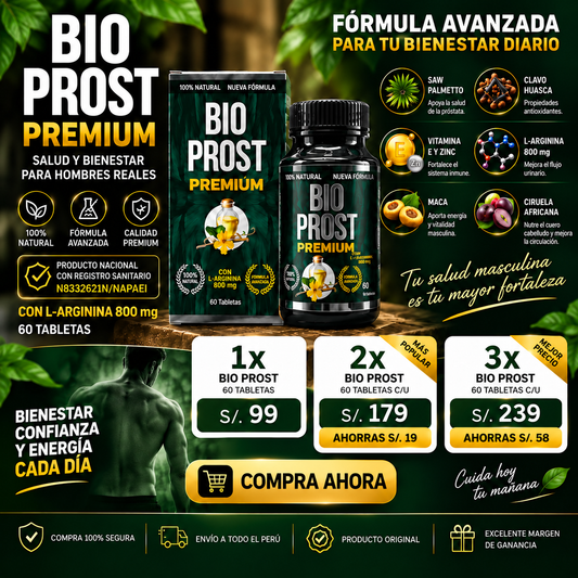 Bio Prost Premium - Bienestar masculino todos los días
