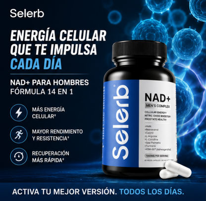 Selerb Nad Suplemento Nad+ - Energía y Vitalidad Masculina