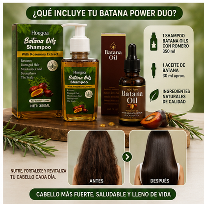 Combo Batana Shampoo y Batana Oil - Devuélvele la vida a tu cabello