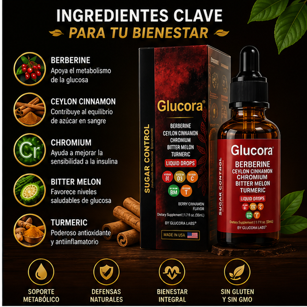Glucora Berberine Liquid - Bienestar Metabólico Natural