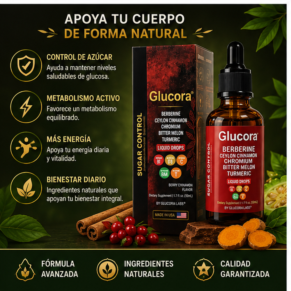 Glucora Berberine Liquid - Bienestar Metabólico Natural