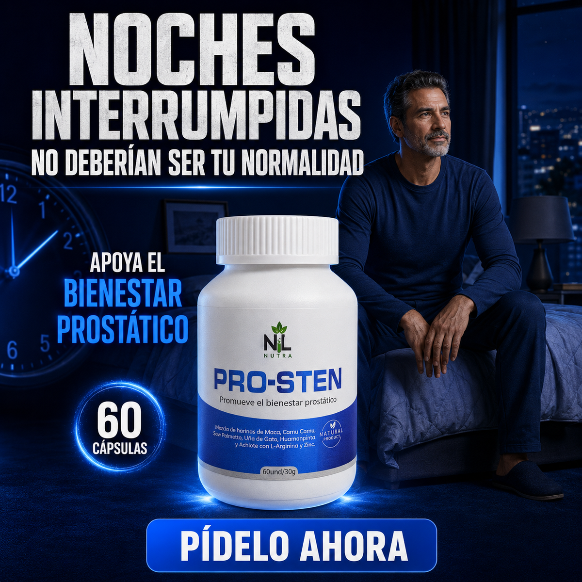 Pro-Sten Bienestar Prostático 60 Cápsulas – NL Nutra