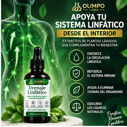Drenaje Linfático Olimpo Labs 60 ml – Extractos de Plantas Líquidos