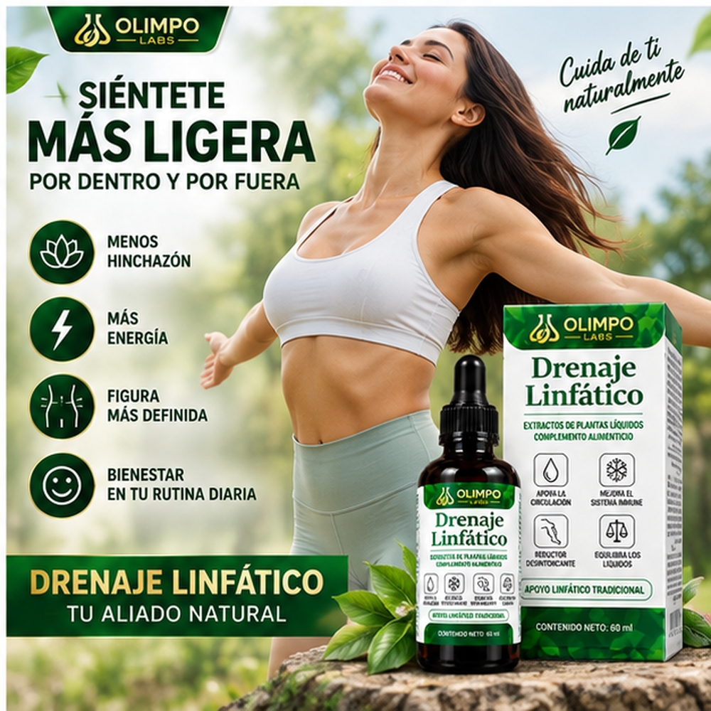 Drenaje Linfático Olimpo Labs 60 ml – Extractos de Plantas Líquidos