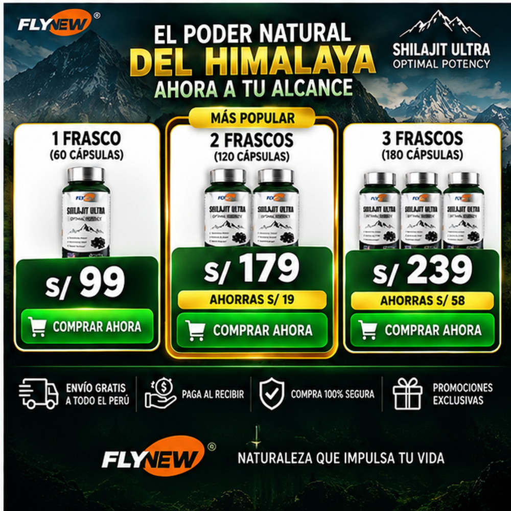 Shilajit Ultra Optimal Potency – Shilajit Puro del Himalaya – 60 Cápsulas